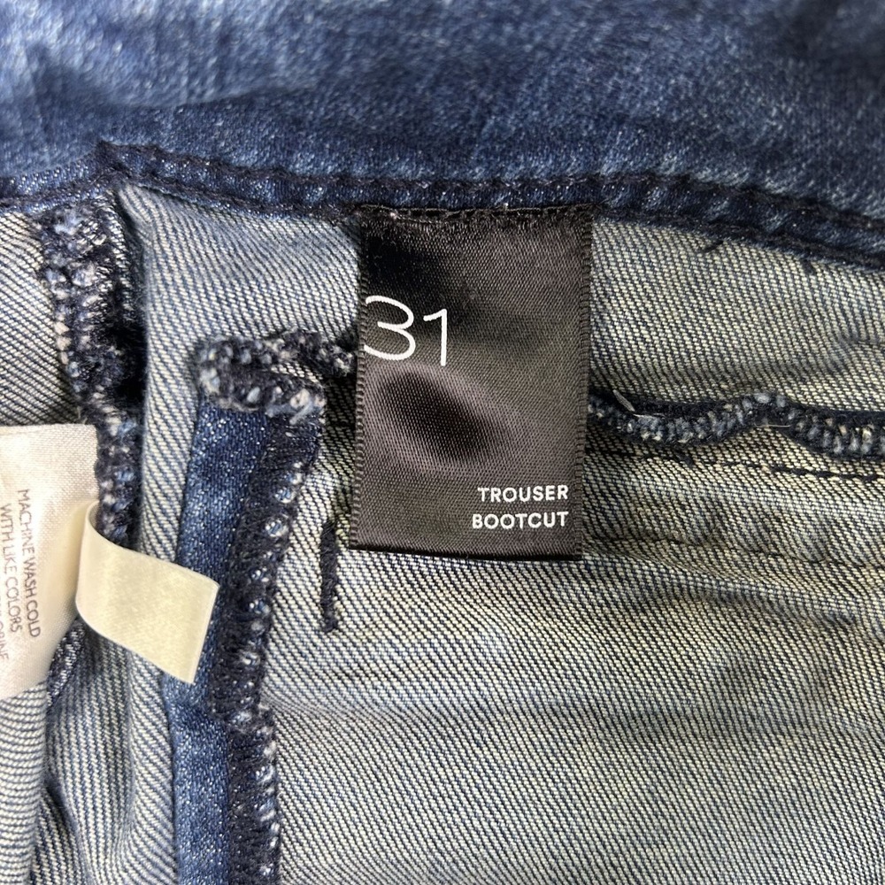 Anthropologie Pilcro Trouser Bootcut Jeans Womens 31 Medium Blue Wash Denim - Picture 6 of 13